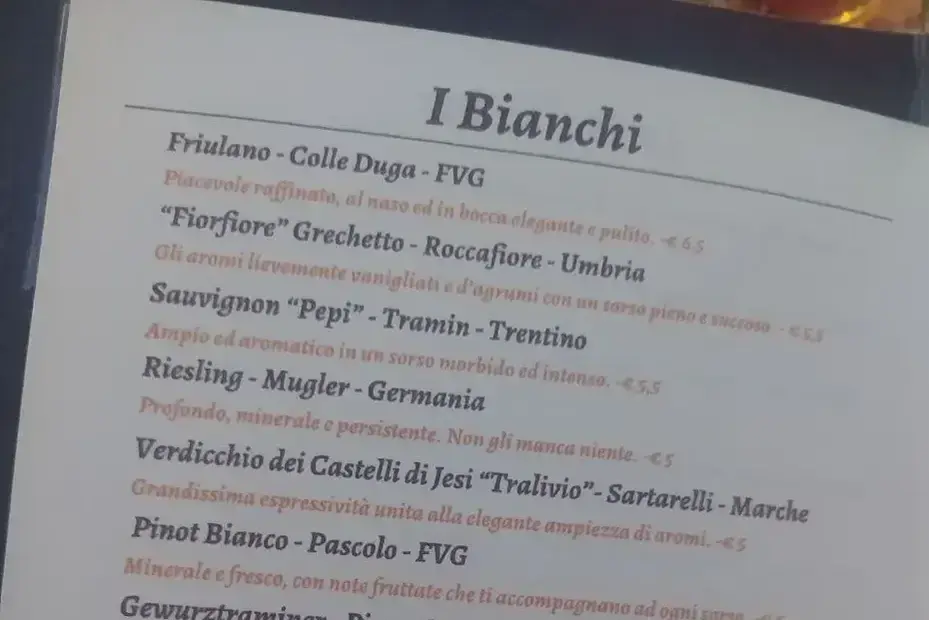 menu of ferronato for july 2024